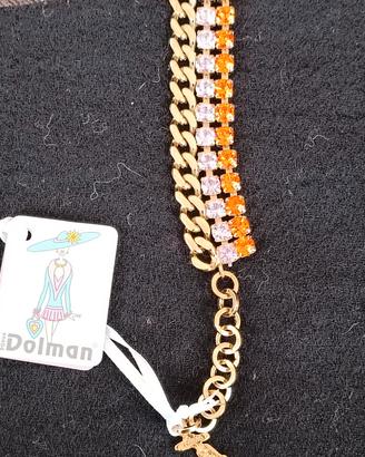 dolman bracciale. strass colorato 