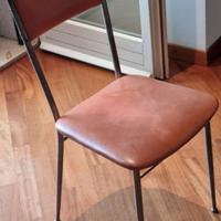 Comode sedie vintage anni 60 rivestite vera pelle