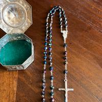 Antica collana rosario con scatolina