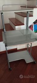 mobiletto scrivania porta PC 