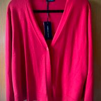 Cardigan rosso Fiorella Rubino taglia M, nuovo
