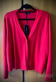 Cardigan rosso Fiorella Rubino taglia M, nuovo