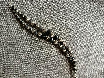 bracciale doppio a due fili argento indiano 