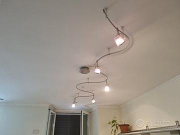lampadario led/alogeno orientabile e sagomabile