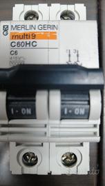 Interruttori magnetotermici Merlin Gerin multi9 C6