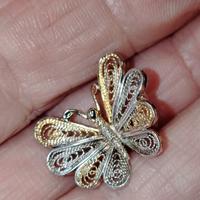 spilla vintage punzonata