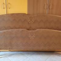 Letto matrimoniale in legno  Vintage