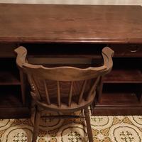 Scrivania più sedia in legno massello 