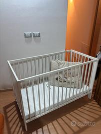 Lettino + materasso + paracolpi