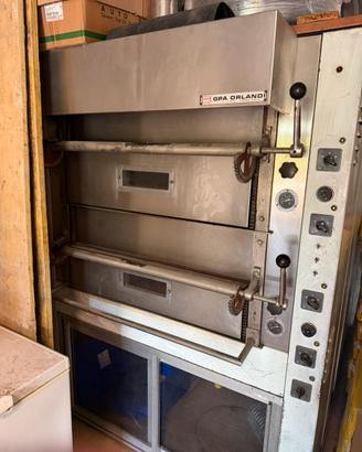 Forno a piani per pizza e pane con cella