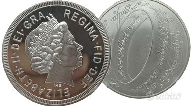 MEDAGLIA THE LORD OF THE RINGS ELISABETTA II