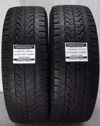 2 PNEUMATICI USATI 215/65R15 104T ULTRA GRIP GOODY