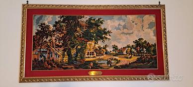 Vecchi quadri ricamati a mano