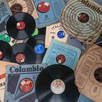 Radio giradischi anni '50 e dischi storici