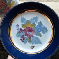 vaso, portagioie e piattino in fine porcellana