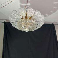 Plafoniera foglie vetro grande - VENDUTO