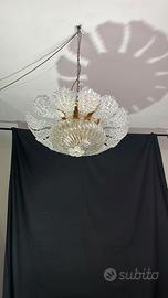 Plafoniera foglie vetro grande - VENDUTO