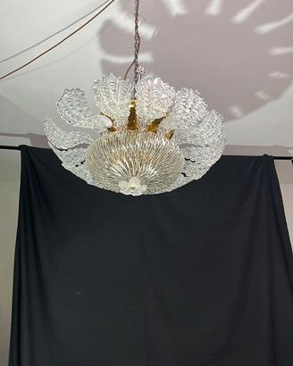 Plafoniera foglie vetro grande - VENDUTO