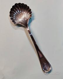Grande cucchiaio vintage conchiglia argento 800 
