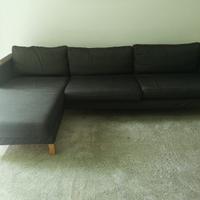 Divano ikea con chaise longue grigio