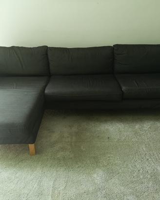 Divano ikea con chaise longue grigio