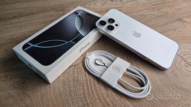 IPhone 16 Pro Max 256gb Titanio Bianco