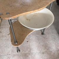 Lavandino retró in marmo