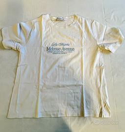 T-shirt stradivarius bianca M scritta ricamata