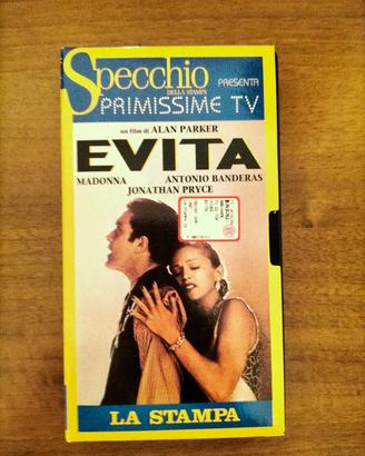 Videocassetta film "Evita" di Alan Parker 