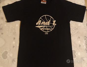 2 magliette t shirt And1 taglia s basket