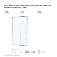 Porta doccia mod. PLIXO scorrevole 120cm h190