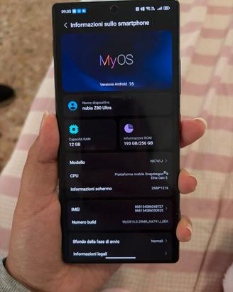 Gaming Phone Nubia Z80 ultra snapdrag 8 gen5 elite