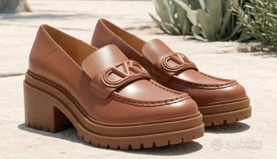Michael Kors Rocco Heeled Loafer, Mocassino Donna