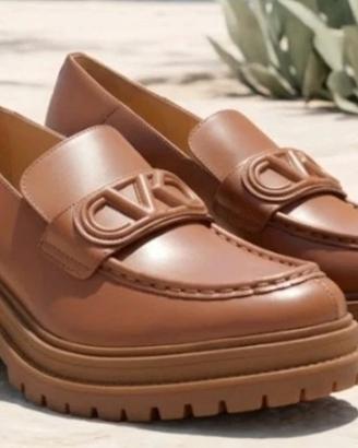 Michael Kors Rocco Heeled Loafer, Mocassino Donna