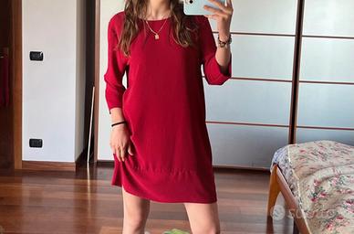 vestito rosso elegante