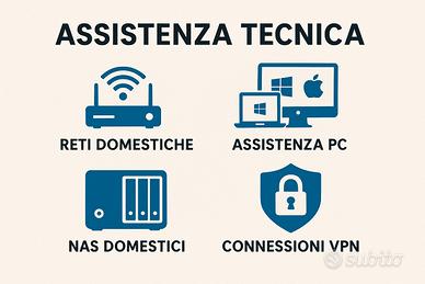 Tecnico informatico Assistenza PC, WiFi, Reti dati