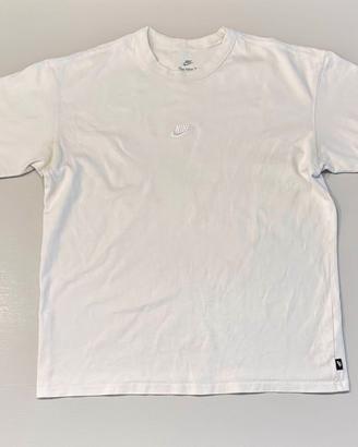 T-shirt Nike Bianca Logo Centrale