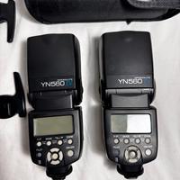2 flash Yongnuo YN560 IV con custodie originali