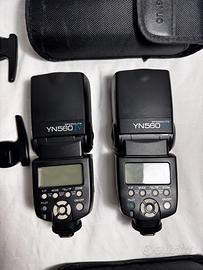 2 flash Yongnuo YN560 IV con custodie originali