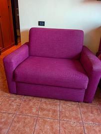 Divano letto bordeaux - Poltronesofà