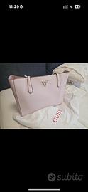 Borsa a spalla Guess powder pink