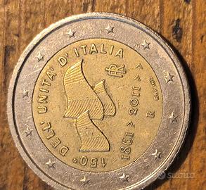 Rara moneta Anniversario Unità d’Italia.