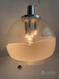 Lampada anni 70 vetro Murano stile Sotis