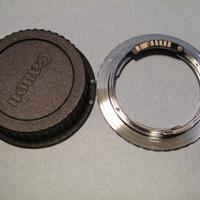 Anello per obiettivi Contax su corpi Canon Eos