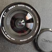Obiettivo Canon  Macro Sigma Super Wide II