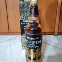 WHISKY SEAGRAM'S 100 PIPERS DE LUXE SCOTCH WHISKY 