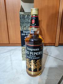 WHISKY SEAGRAM'S 100 PIPERS DE LUXE SCOTCH WHISKY 