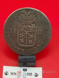 1710 Svizzera Valais 1 Batzen Argento biglione
