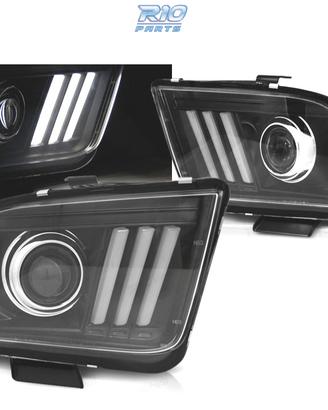 FARI FORD MUSTANG 04-09 TUBO LUMINOSO NERO