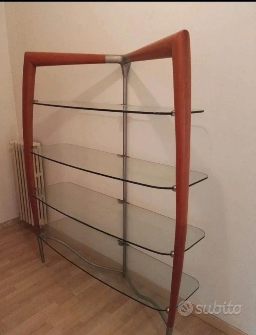 libreria in cristallo e ciliegio. - Arredamento e Casalinghi In vendita ...